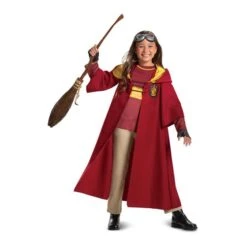 Disguise Harry Potter Quidditch Gryffindor Deluxe Child Costume -Family Halloween Store Sales Store 108019 girl alt