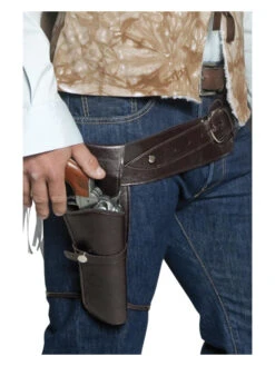 Western Wandering Authentic Gunman Belt & Holster Adult