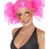 80s Bunches Neon Pink Women's Wig