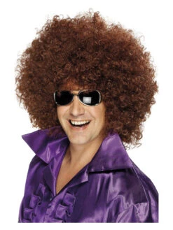 Afro Wig Huge Hair Men's Brown
