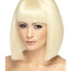 Coquette Women's Blonde Wig Bob And Fringe