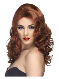 Glamorous Auburn Women's Wig Long Wavy