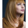 Fever Tanja Women's Auburn Wig Long Feather Cut With Fringe