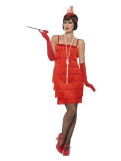 20's Flapper Women's Red Costume