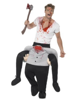 Piggyback Ride A Headless Man Halloween Adult Costume