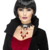 Deluxe Gothic Vamp Choker, Black