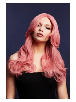 Fever Nicole Women's Ash Pink Wig Long Soft Wave