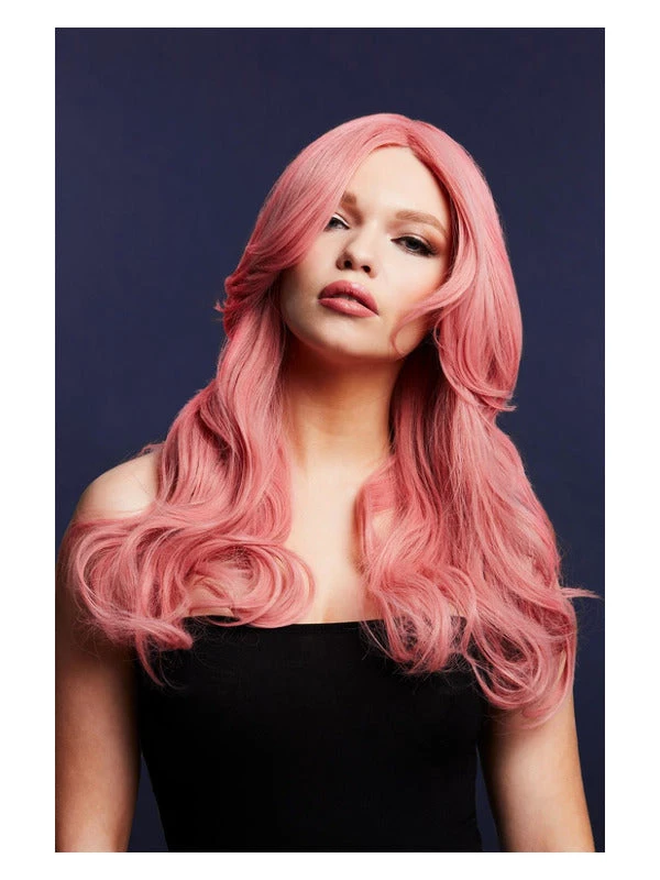 Fever Nicole Women's Ash Pink Wig Long Soft Wave 1 Fever Nicole Women's Ash Pink Wig Long Soft Wave