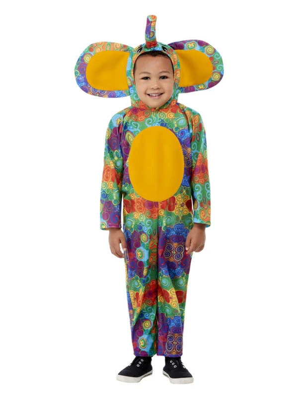 Elephant Costume Toddler Colourful 1 Elephant Costume Toddler Colourful