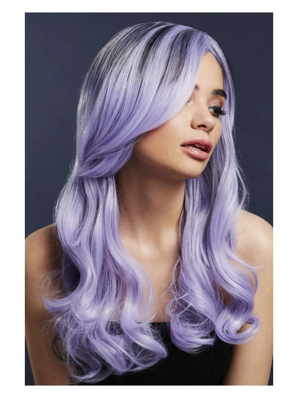 Khloe Fever Lilac Purple Women's Wig Long Wave 1 Khloe Fever Lilac Purple Women's Wig Long Wave