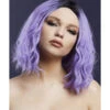Cara Fever Women's Purple Violet Wig Two Toned Wavy Long Bob Centre Parting