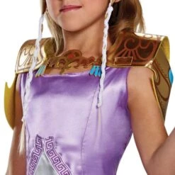 Disguise The Legend Of Zelda Girl's Deluxe Child & Teen Costume With Tiara -Family Halloween Store Sales Store 98784 shoulder armor