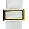 Halco White Pixie Belt With Slide Buckle