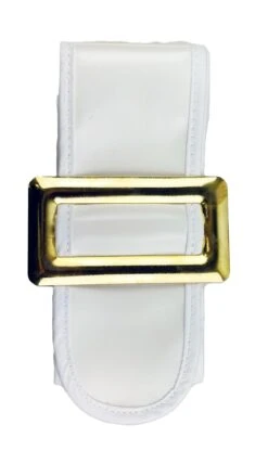 Halco White Pixie Belt With Slide Buckle