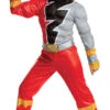 Disguise Boy's Red Ranger Dino Fury Muscle Costume