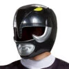 Disguise Black Ranger Helmet - Adult - Mighty Morphin