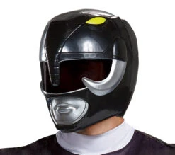 Disguise Black Ranger Helmet - Adult - Mighty Morphin