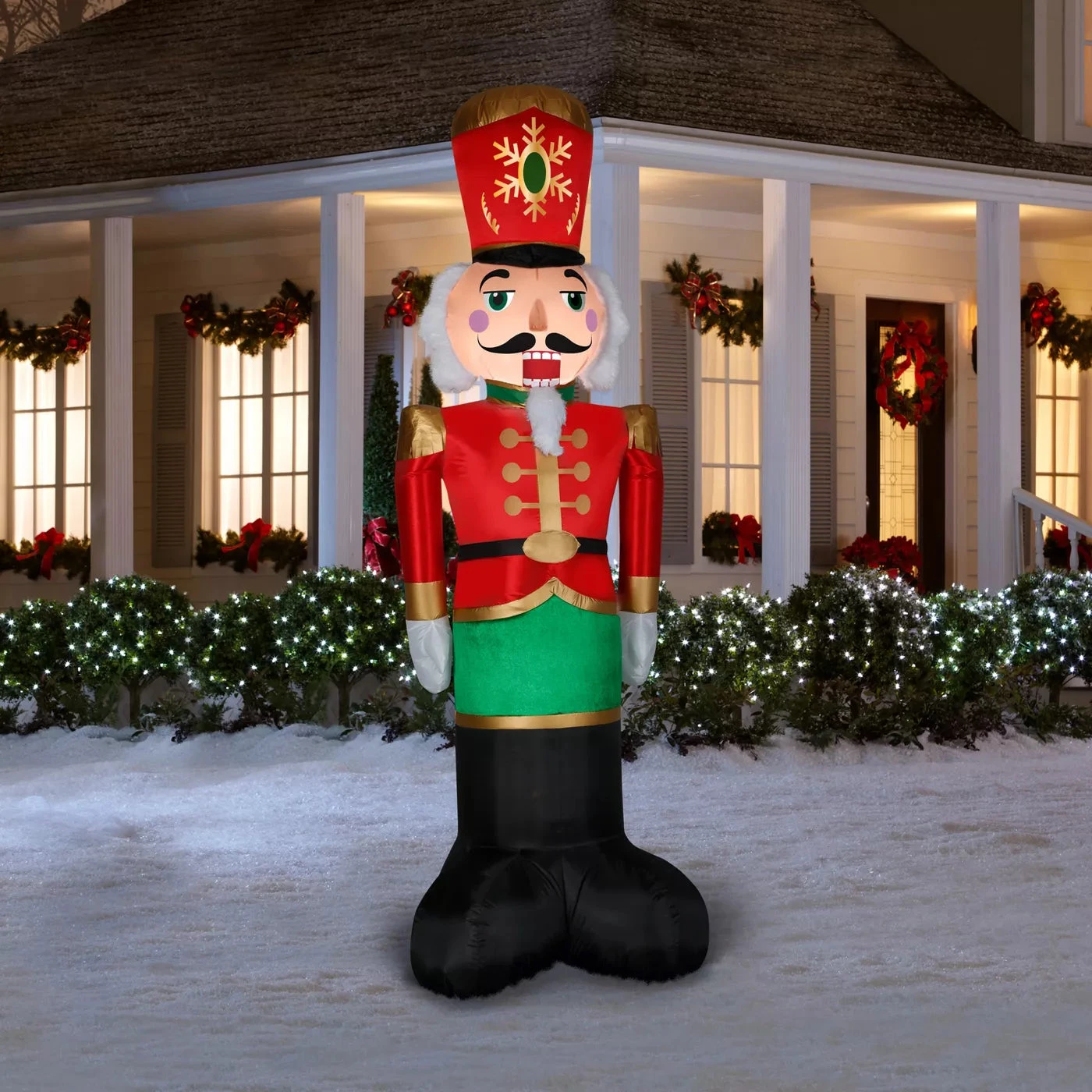 Christmas Nutcracker 8ft Airblown Christmas Yard Decoration 1 Christmas Nutcracker 8ft Airblown Christmas Yard Decoration