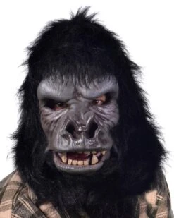 Zagone StudiosTwo Bit Roar Gorilla Primate Latex Face Mask With Moving Mouth