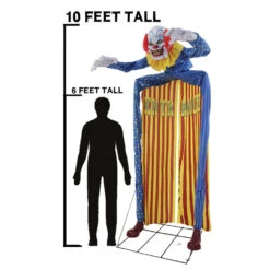 Huge Looming Circus Clown 10ft Animated Prop Decoration -Family Halloween Store Sales Store MR124761 i
