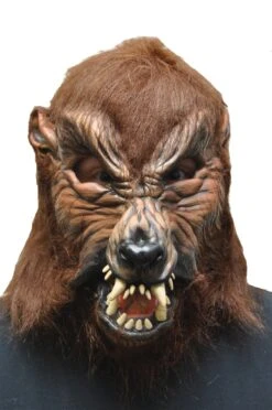 Howl-o-ween, Werewolf Wolf Dog Latex Face Mask With Moving Mouth -Family Halloween Store Sales Store MSN165010