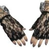 Gloves Black Fingerless 1 Sz