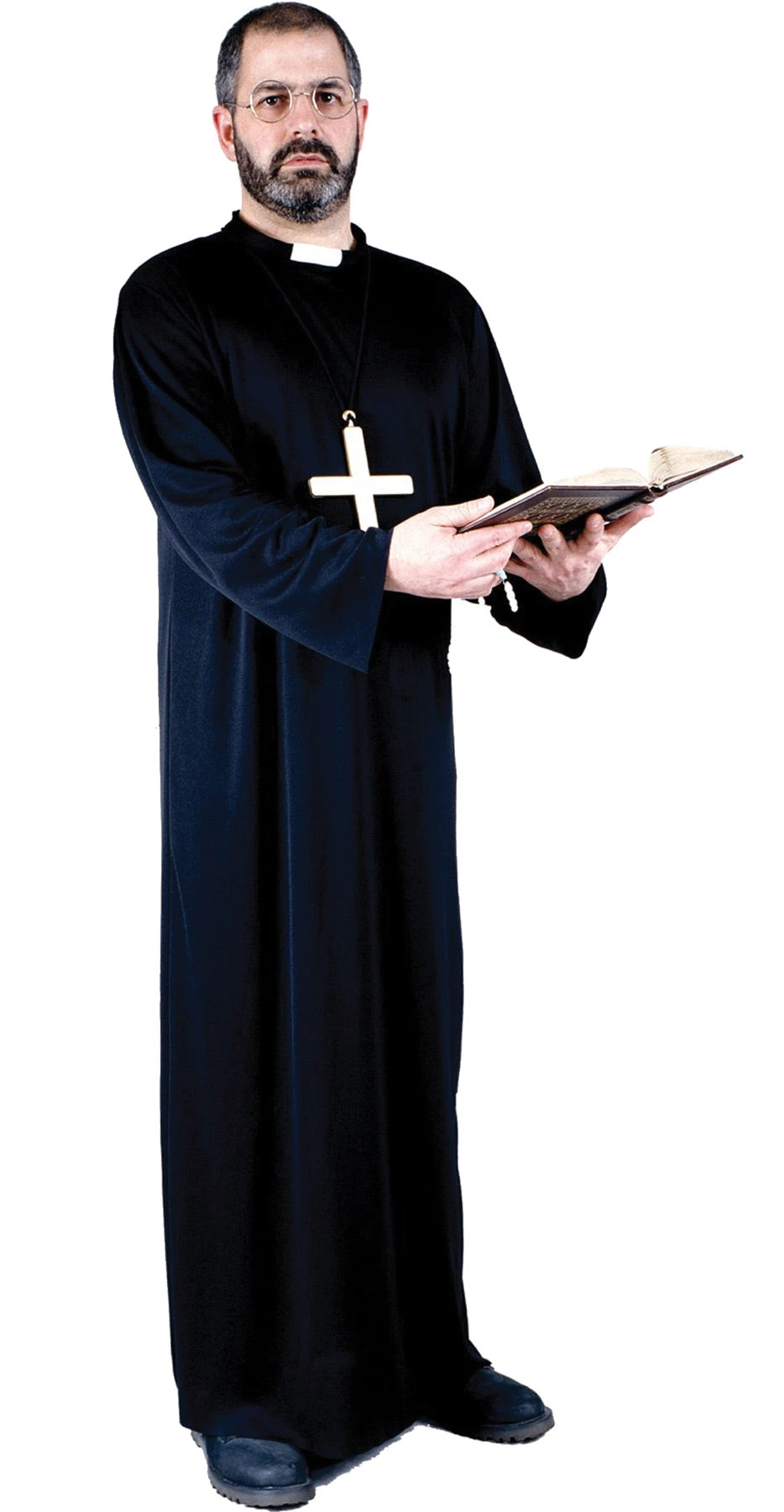 Fun World Priest Adult Costume, Plus Size (48-52) 1 Fun World Priest Adult Costume, Plus Size (48-52)