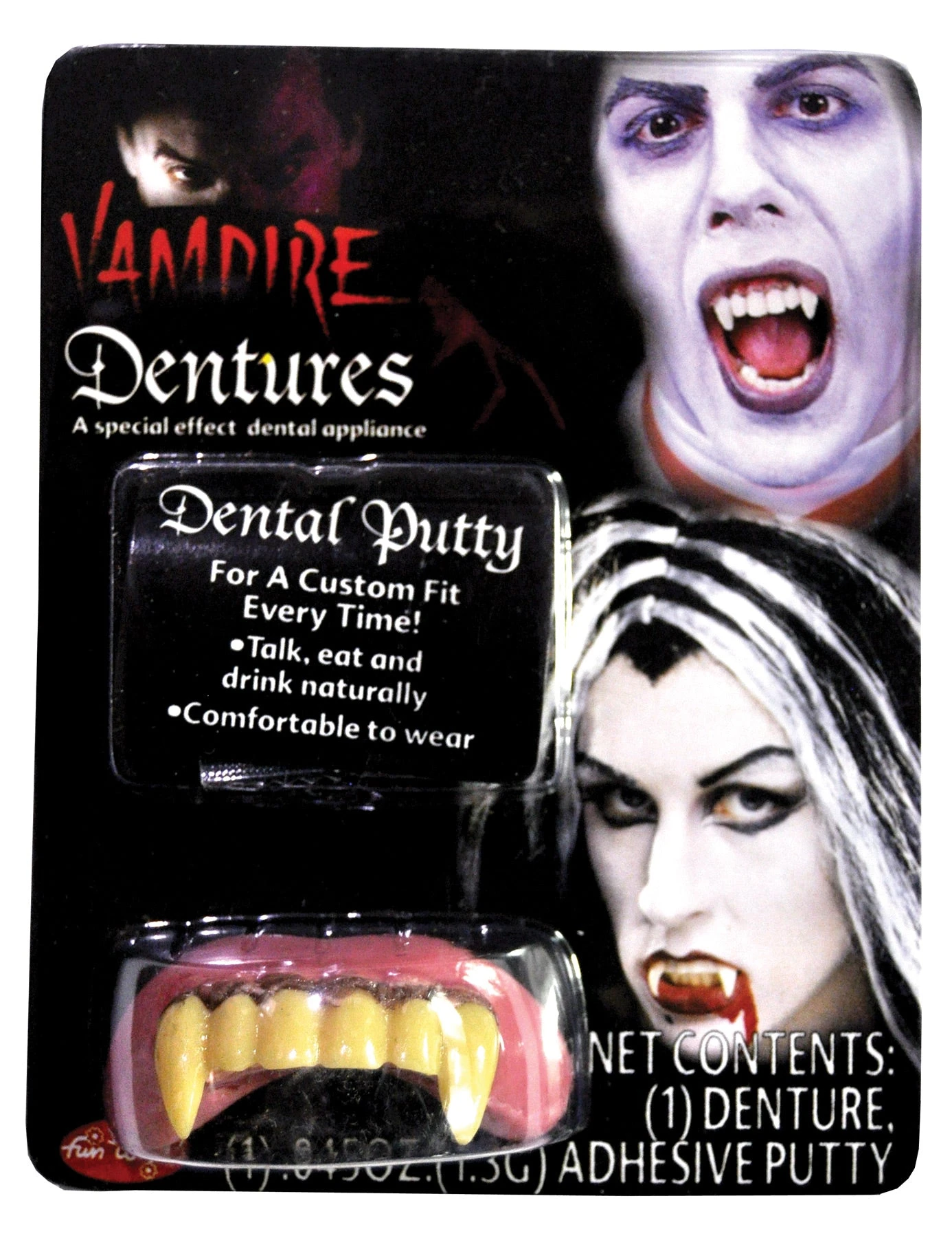 Fun World Big Bubba Vampire Teeth Dentures 1 Fun World Big Bubba Vampire Teeth Dentures