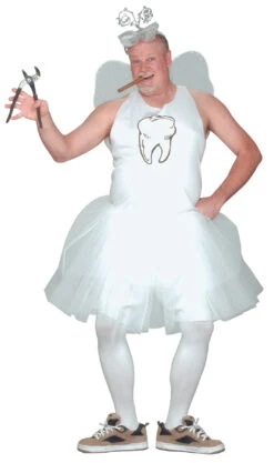 Fun World Tooth Fairy Funny Men's Adult Costume, Plus Size