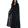 Hooded Cloak Black 55 Inches