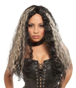 Wig Rocker Crimped Long Women's