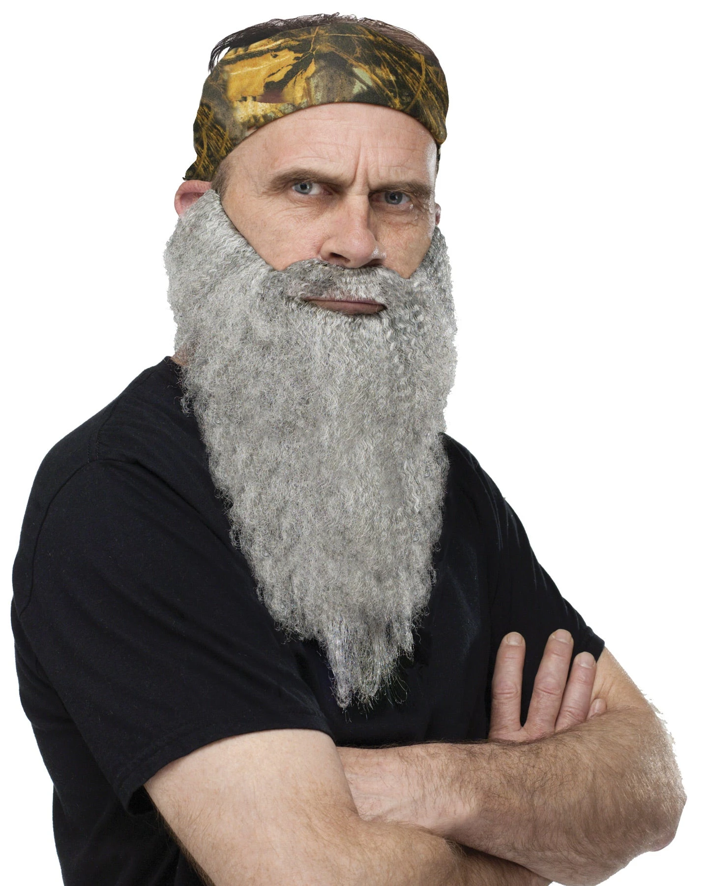 Fun World Crazy Quackers Camo Bandana & Gray Beard 1 Fun World Crazy Quackers Camo Bandana & Gray Beard
