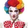 Pom Pom Multi Coloured Clown Wig Rainbow