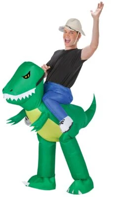 Inflatable Dinosaur Rider Adult Ride A Dino Costume