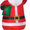 Santa With Present 6.5ft Airblown Christmas Yard Decoration