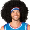 Harlem Globetrotters Moose Afro Wig, With Headband