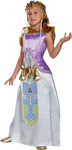 Disguise The Legend Of Zelda Girl's Deluxe Child & Teen Costume With Tiara