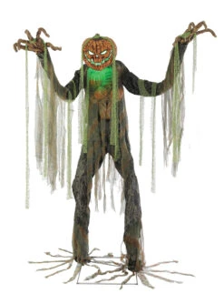 Root Of Evil Animated Prop 7FT Pumpkin Man Scarecrow