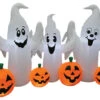 Ghosts & Pumpkins 8 Ft Wide Inflatable Decor