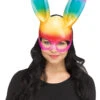 Fun World Bunny Rabbit Women's Mask Rainbow