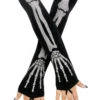 Fun World Glitter Bones Sleevelets Skeleton Gloves