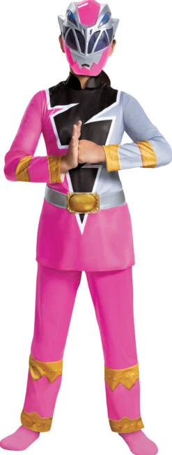 Disguise Girl's Pink Ranger Dino Fury Deluxe Costume