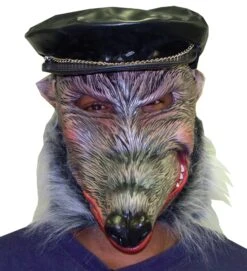 Dirty Rat Latex Face Mask Rodent With Hat -Family Halloween Store Sales Store MSN85630