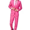 Solid Bright Pink Men's Suit