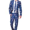 USA Stars And Stripes Patterned Independence Day Suit