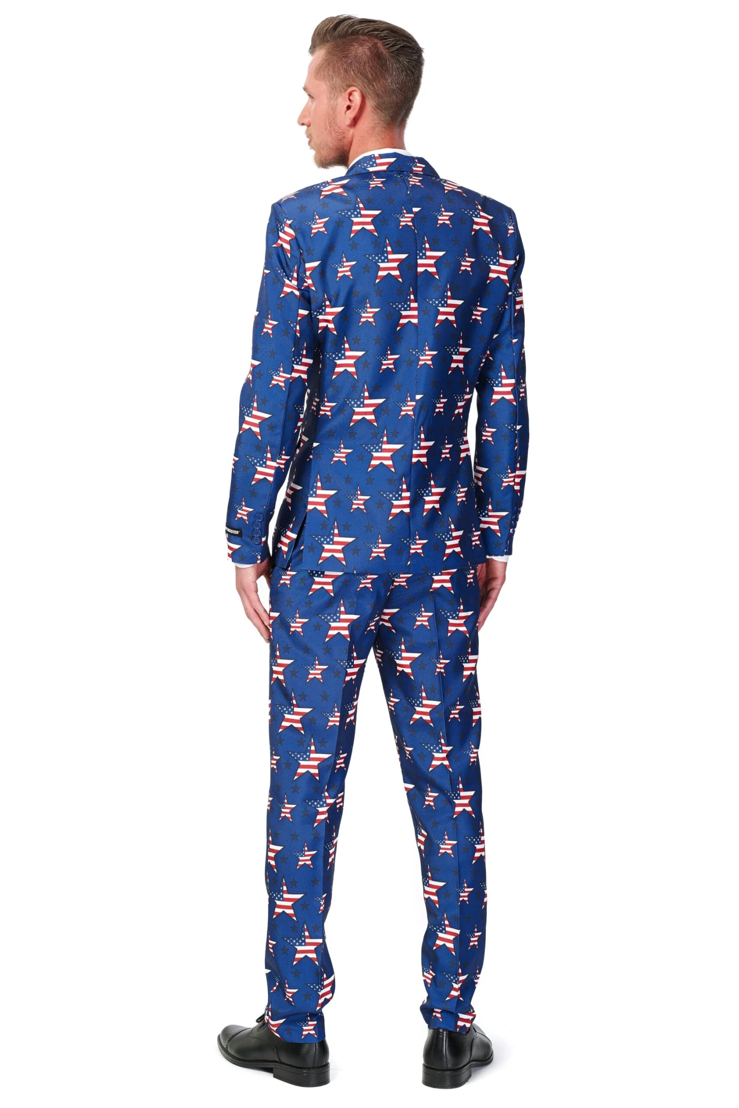 USA Stars And Stripes Patterned Independence Day Suit 2 USA Stars And Stripes Patterned Independence Day Suit - Image 2