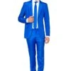 Solid Bright Blue Men's Suit