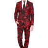 Halloween Black Blood Patterned Men's Suit