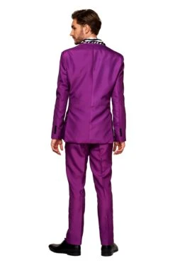 Pimp Purple Patterned Men's Suit -Family Halloween Store Sales Store OBAS 0060 PimpZebraPurple studio b