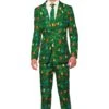 Christmas Green Tree - Light Up Patterned Men's Suit